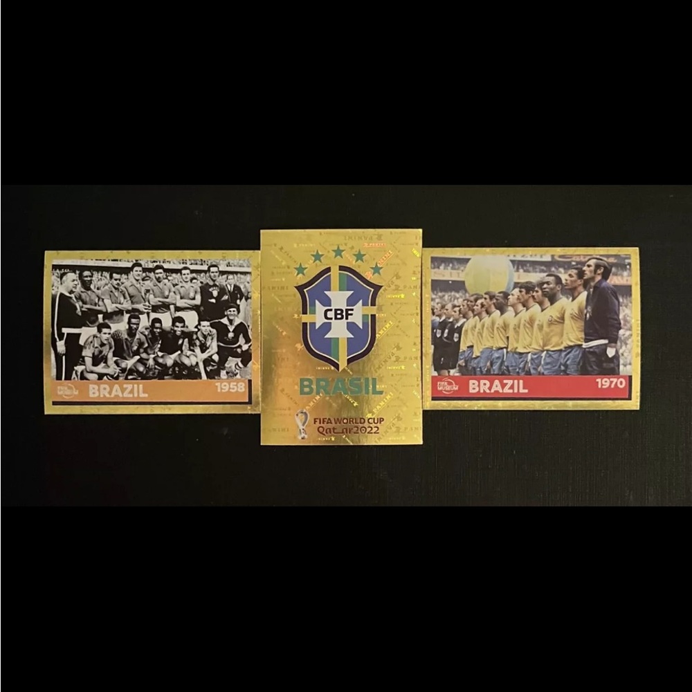 Panini World Cup Qatar 2022 Stickers BRA 2 FWC 21 FWC 23 Foils Bundle US/CAN Ed